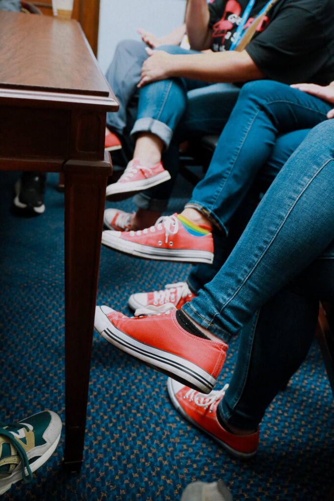 Hill Day Meeting Red Shoes